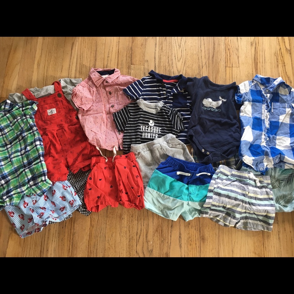 12 MONTH BOYS CARTER BRAND SUMMER CLOTHES